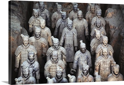 Army Of Terracotta Warriors In Xi'an, Shaanxi,China