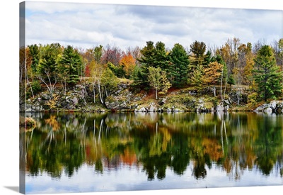 Autumn Colored Foliage, Frontenac Provincial Park, Ontario, Canada