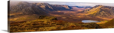 Blackstone Valley in autumn colours along the Dempster Highway, Yukon, Canada