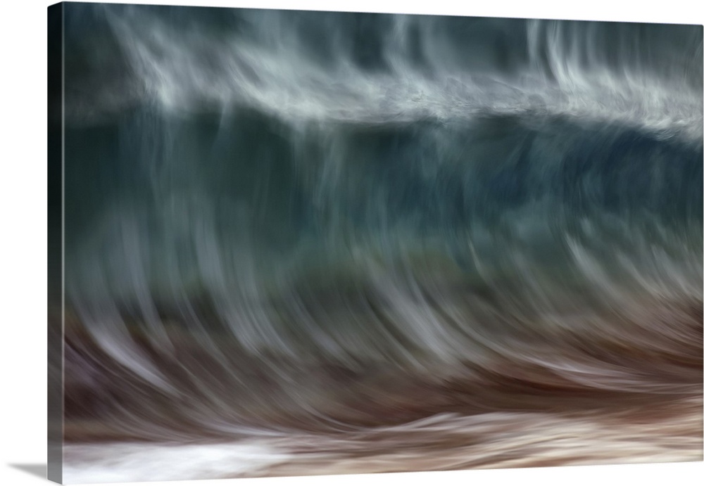 Blur of the motion of a wave, Hawaii, united states of America.