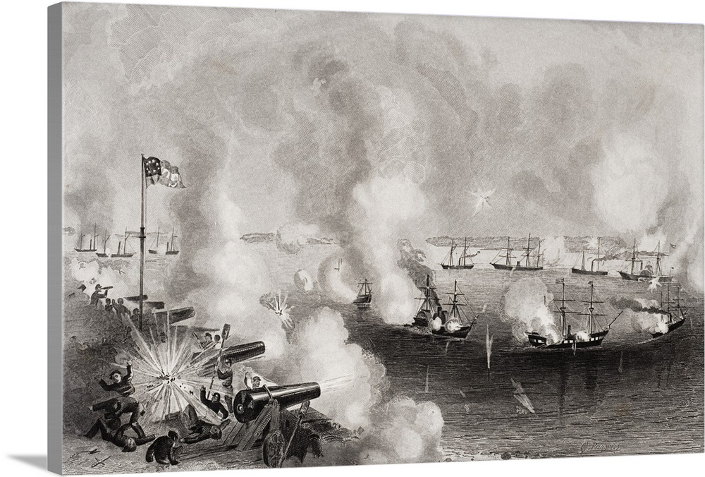 Bombardment And Capture Of Forts Walker And Beauregard, Port Royal, South Carolina, November 7 1861.