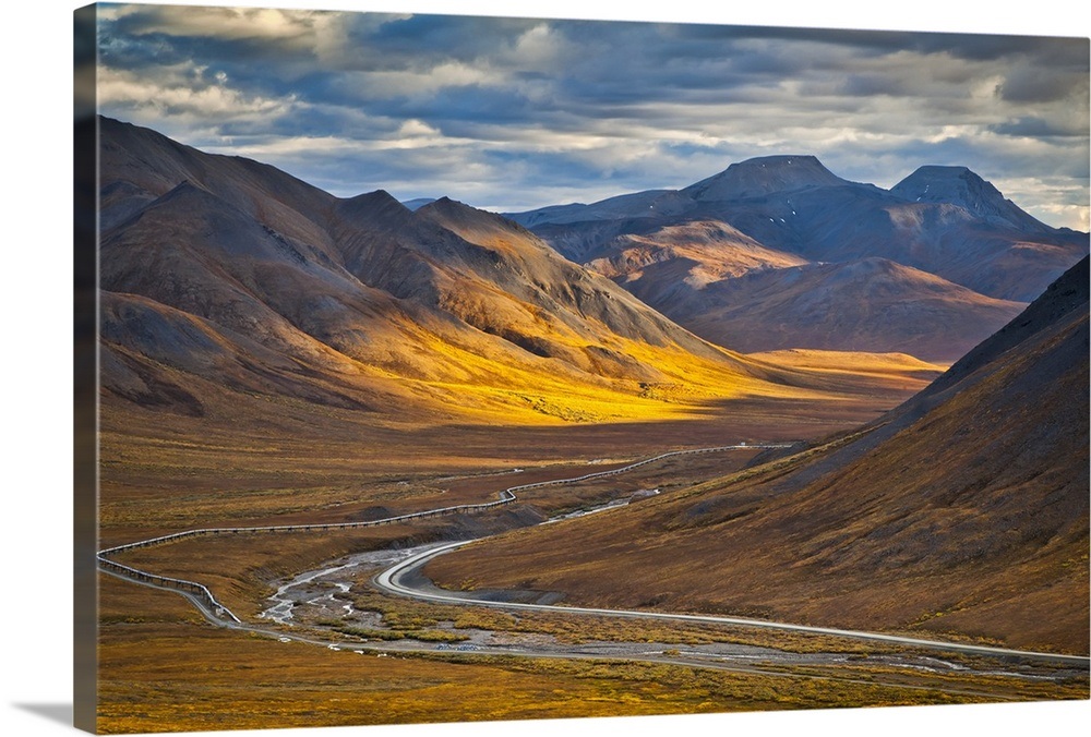 Brooks Range at Chandalar Shelf, Arctic Alaska Wall Art, Canvas Prints