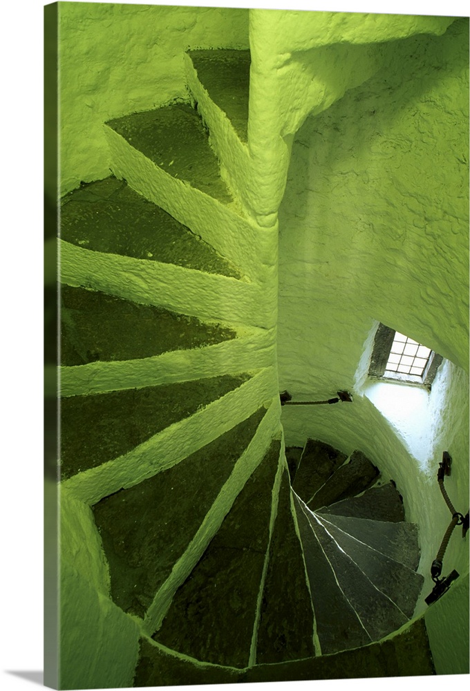 Cahir Castle, County Tipperary, Ireland; Winding Stairwell In Castle