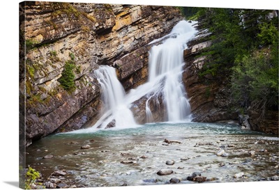 Cameron Falls In Waterton Lakes National Park; Alberta, Canada