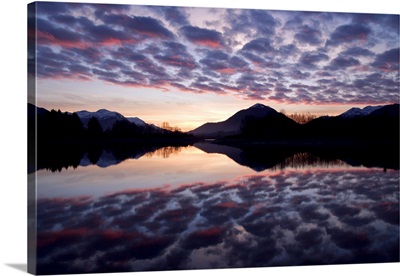 Castellanus Clouds At Sunrise, Mendenhall Wetlands, Juneau, Alaska