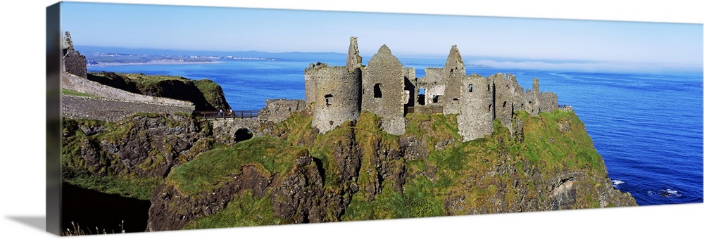 Castle On A Cliff, Dunluce Castle, County Antrim, Northern Ireland