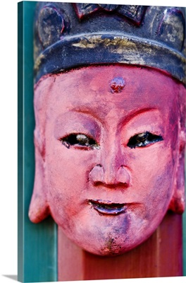 China, Beijing, Ancient Buddha Face