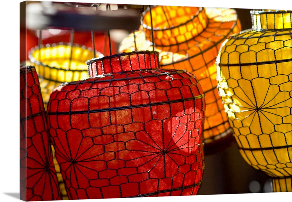 China, Beijing, Decorative Lanterns Found In The Market Place