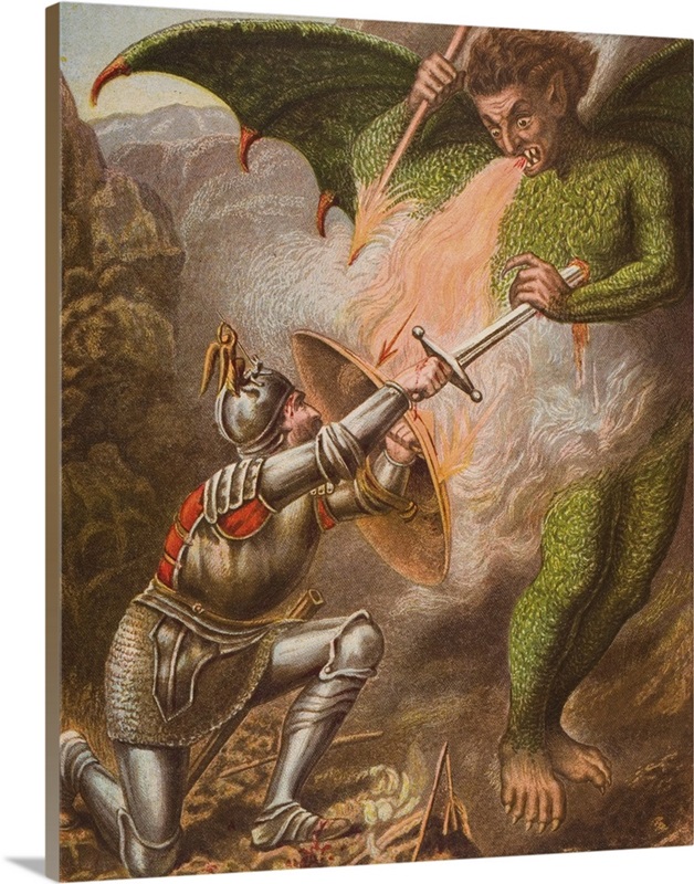 Christian's Conflict With Apollyon. From The Book The Pilgrim's