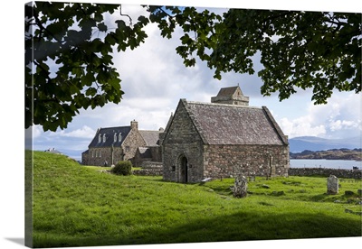Church In The Cemetery Of The Benedictine Abbey On Isle Of Iona, Scotland