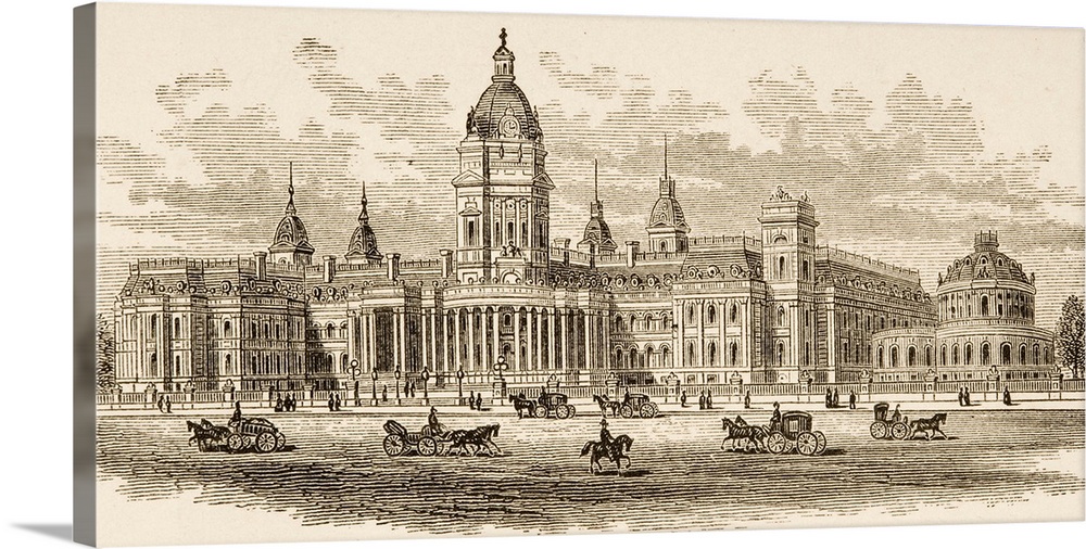 City Hall In San Francisco, California In 1870s. From "American Pictures Drawn With Pen And Pencil" By Rev Samuel Manning,...