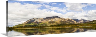 Clearwater Mountains and lake near Windy Creek along the Denali Highway in Alaska