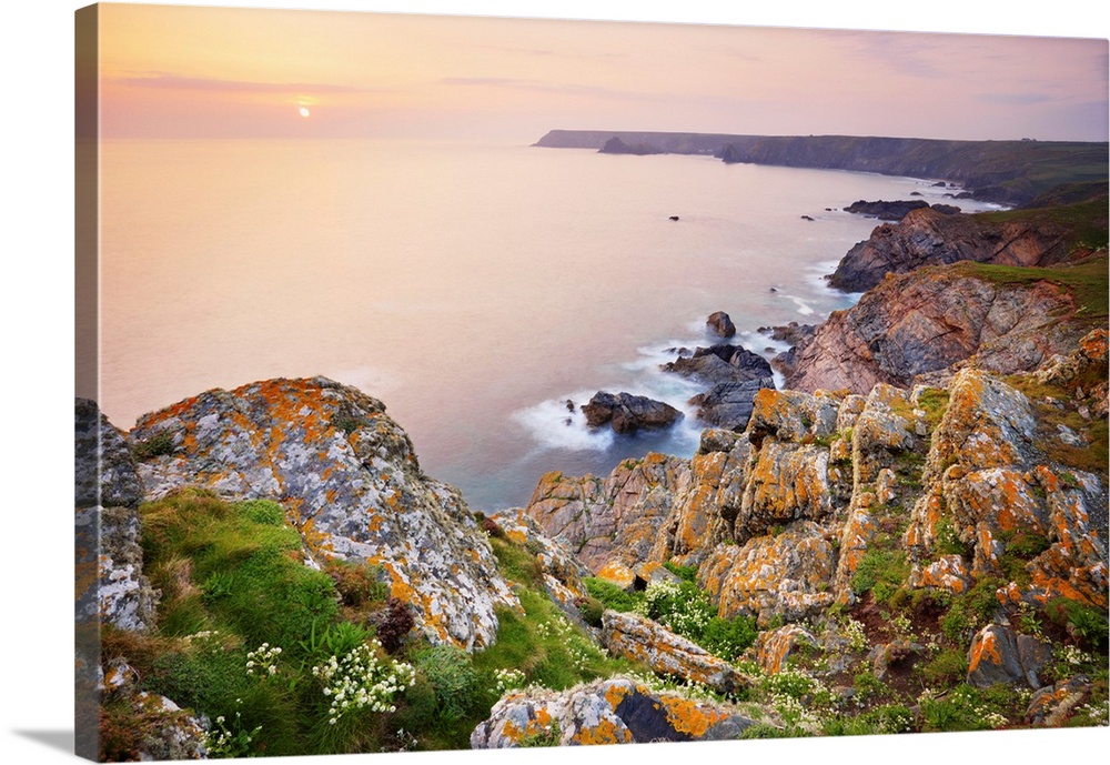 Cliffs and Rugged Coastline of Lizard Point, Lizard Peninsula, Cornwall, England