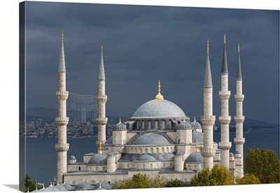 Close-Up Of The Blue Mosque, Istanbul, Turkey