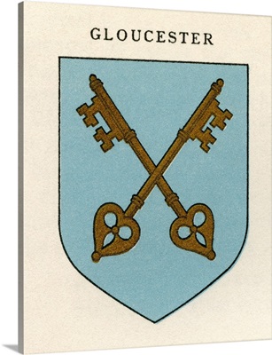 Coat Of Arms Of The Diocese Of Gloucester, Before 2000, From Cathedrals, Published 1926