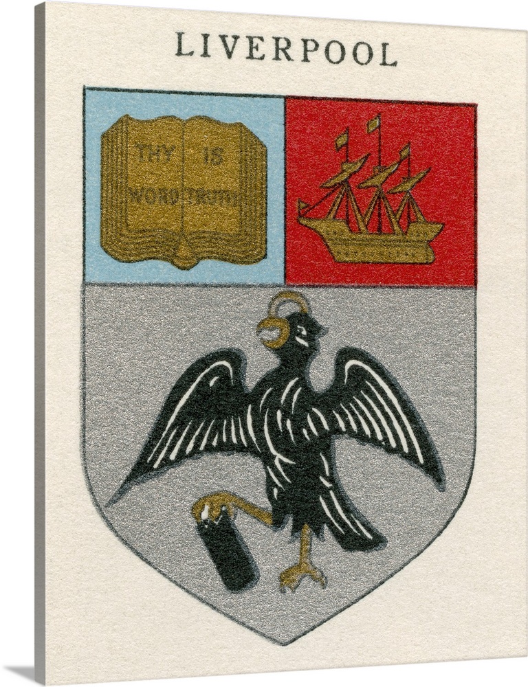 Coat of arms of the Diocese of Liverpool.  From Cathedrals, published 1926.