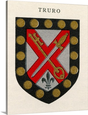 Coat Of Arms Of The Diocese Of Truro, From Cathedrals, Published 1926