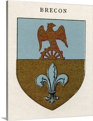 Coat Of Arms Of The The Diocese Of Swansea And Brecon, From Cathedrals, Published 1926