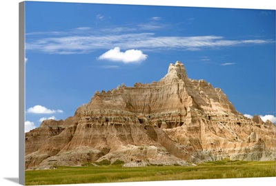 Colorful Hill In Badlands National Park; South Dakota, USA