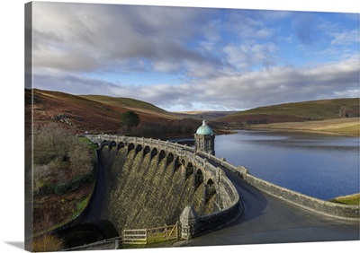 Craig Goch Dam And Reservoir In The Elan Valley In Wales