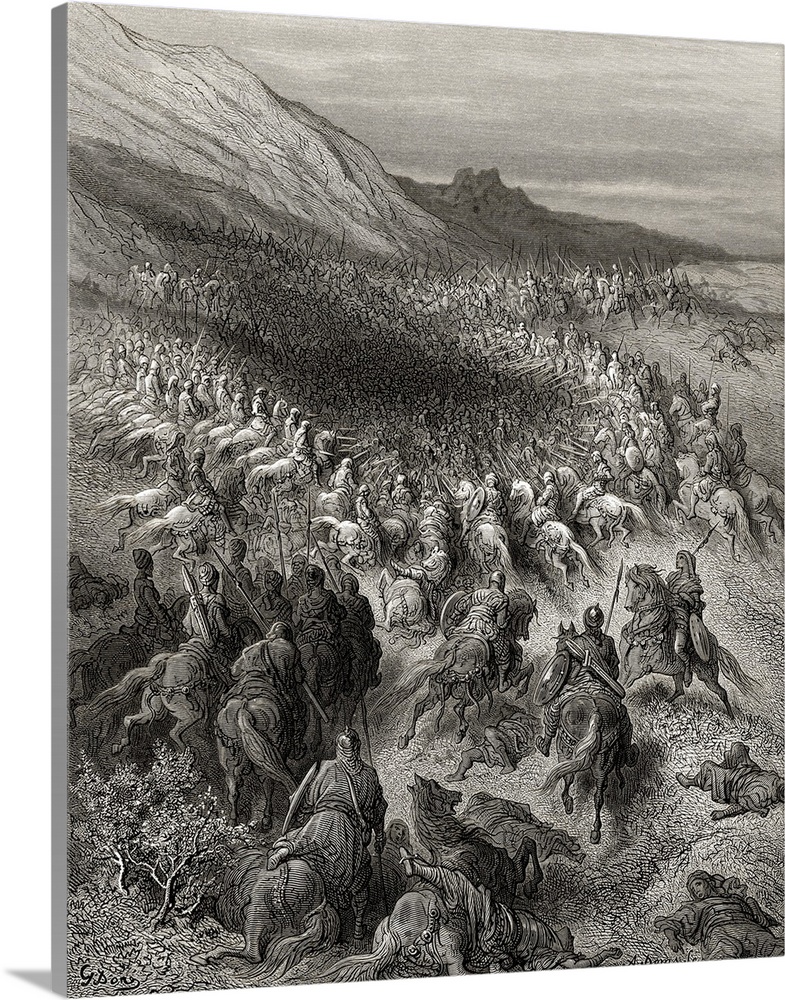 Crusaders Surrounded By Saladin's Army, 1187.