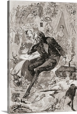 David Copperfield. Illustration for the Charles Dickens novel David Copperfield