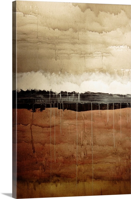 Dawn, Abstract Painting In Brown And White (Acrylic Painting) Great