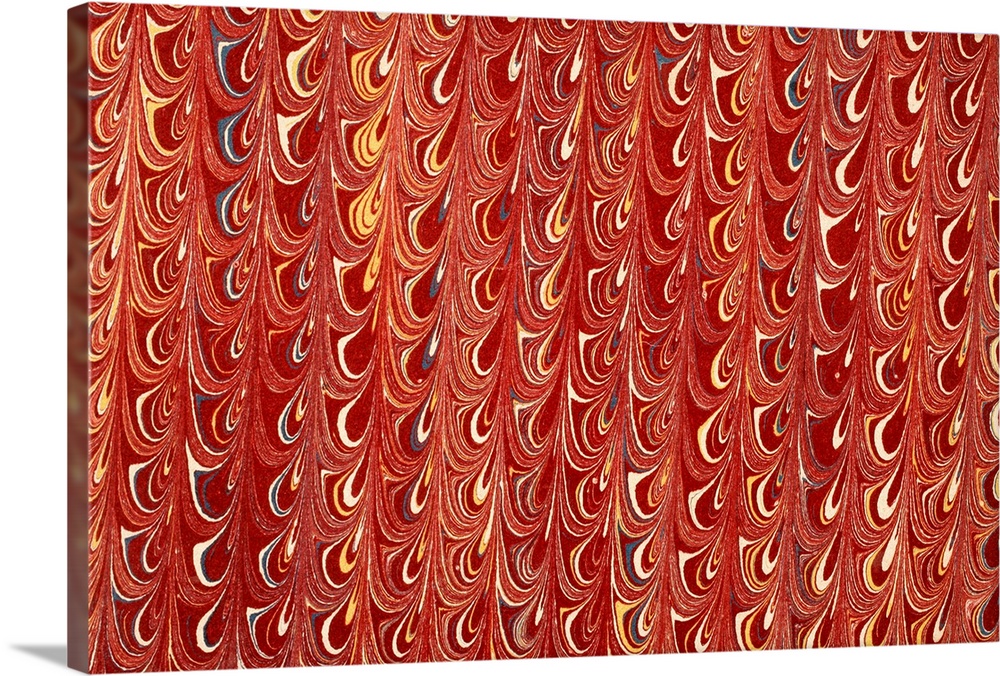 Decorative Endpaper From A Nineteenth Century Book.