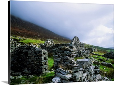 Deserted Village At Slievemore, Achill Island