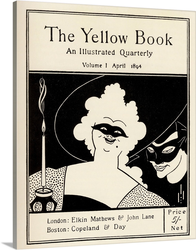 Design By Aubrey Vincent Beardsley 1872 1898 English Illustrator Of The Art Nouveau Era For The Cover Of The Yellow Book V...