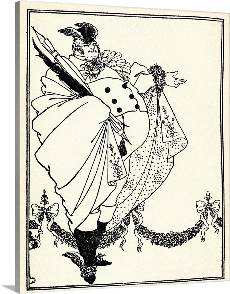 Design By Aubrey Vincent Beardsley 1872 To 1898 English Illustrator Of The Art Nouveau Era For The Contents Page Of The Sa...
