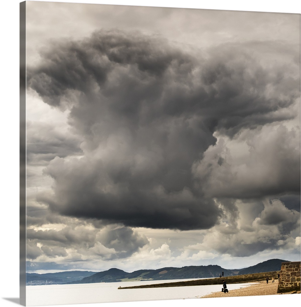 Dramatic cloud formation over the coastline, Chanonry Point; Inverness, Scotland