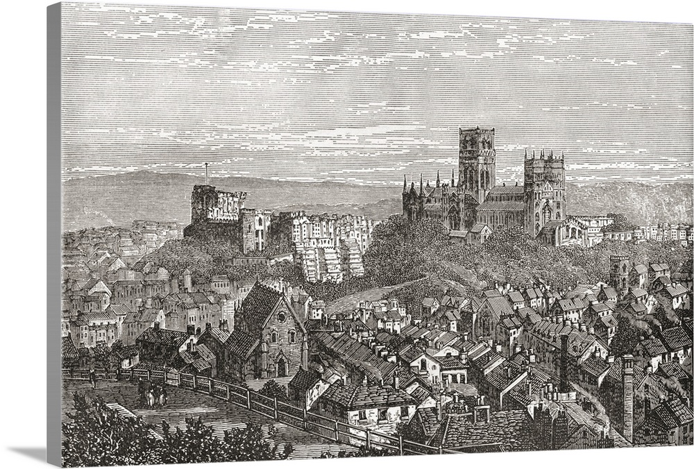 Durham Cathedral And Castle, England In The Late 19th Century. From Our Own Country Published 1898.
