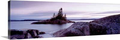 Dusk, Iconic Island, Lake Superior, Ontario, Canada