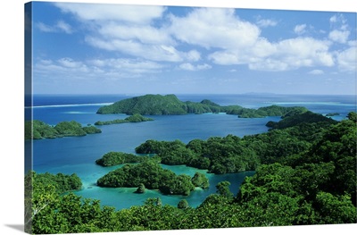 Fiji, Vanua Balavu, Landscape Overlooking Bay Of Islands