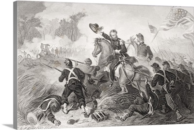 General Lyons' Charge At The Battle Of Wilson's Creek, Missouri, 1861