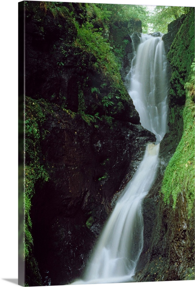 Glenariff Falls, Glens Of Antrim, Co Antrim, Ireland; Flowing Waterfall