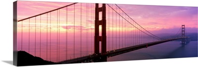 Golden Gate Bridge At Sunrise, San Francisco, California