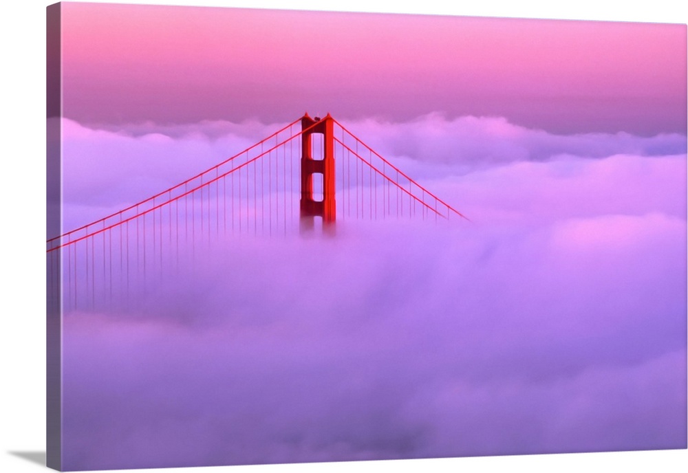 Golden Gate Bridge in Fog San Francisco, California, USA