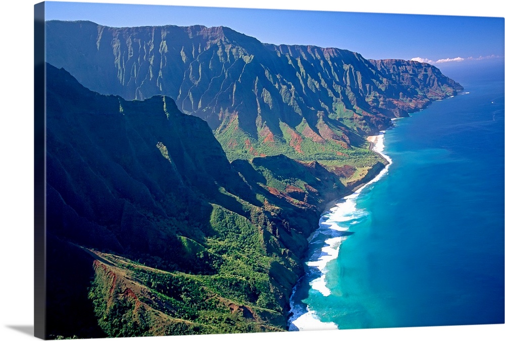 Hawaii, Kauai, Na Pali Coast, Aerial Along Coastline