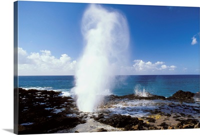 Hawaii, Kauai, Poipu, South Shore, Spouting Horn Blow Hole