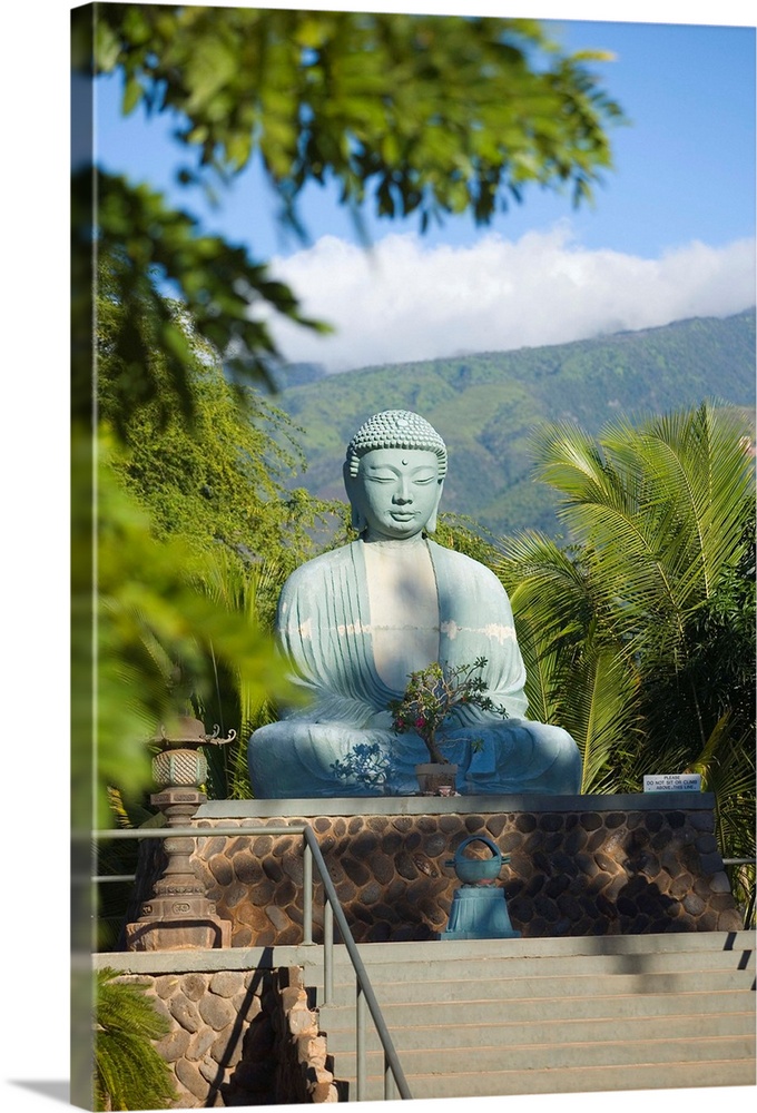 Hawaii, Maui, Lahaina Jodo Mission, Buddha Statue
