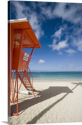 Hawaii, Oahu, Waikiki Beach, Lifeguard Tower