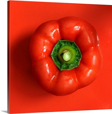 High Angle View Of Red Pepper