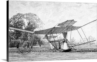 Hiram Maxim's Steam-Powered Plane, Hiram Maxim, An British Inventor, 19th C.