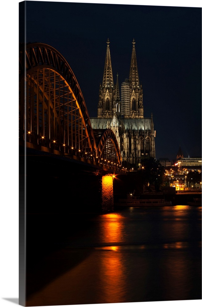Hohenzollern Bridge Over The River Rhine And Cologne Cathedral, Cologne, Germany