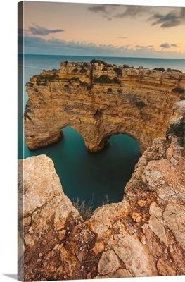Iconic Rock Formation, Arcos Naturais, Heart Of The Algarve, Faro District, Portugal