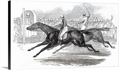 Illustration Depicting A Winning Racehorse Called 'Ugly Buck', Dated 19th Century