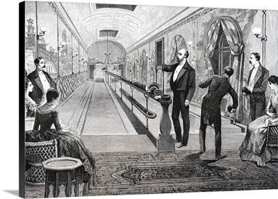 Illustration Depicting King Edward VII, Bowling At Sandringham House, 19th C.