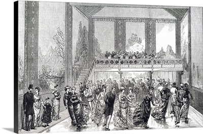 Illustration Depicting The Chelsea Ice Skating Rink, Dated 19th Century